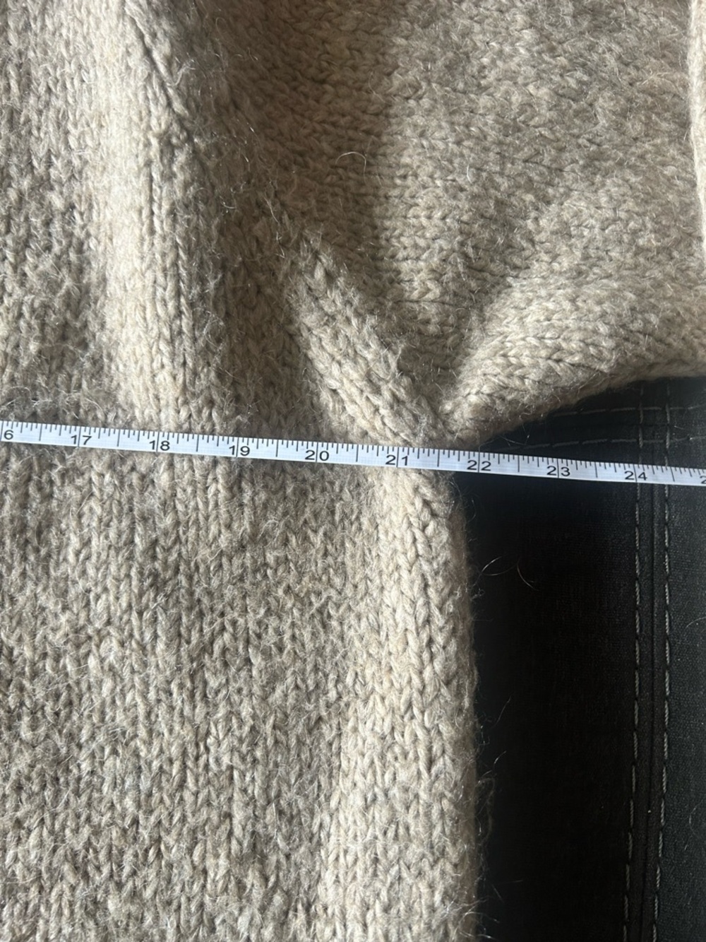 Zara Premium Wool Blend Chunky Knit Turtleneck Sweater dress in Camel - Picture 5 of 6